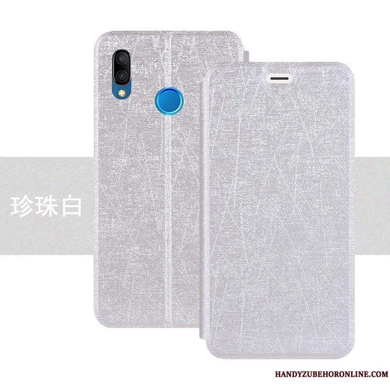 Etui Huawei P20 Lite Beskyttelse Blå Farve, Cover Huawei P20 Lite Læder Ungdom Telefon