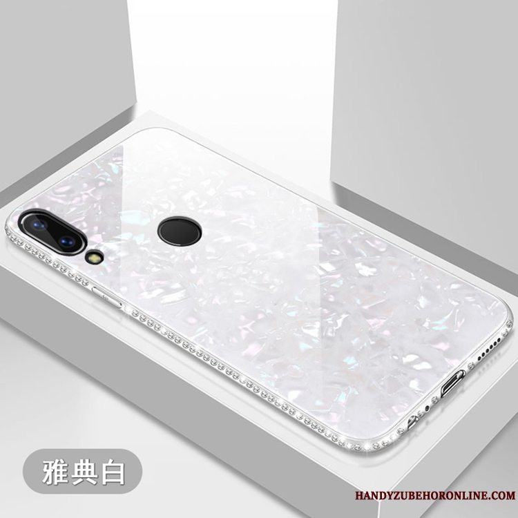 Etui Huawei P20 Lite Blød Anti-fald Lyserød, Cover Huawei P20 Lite Strass Telefon