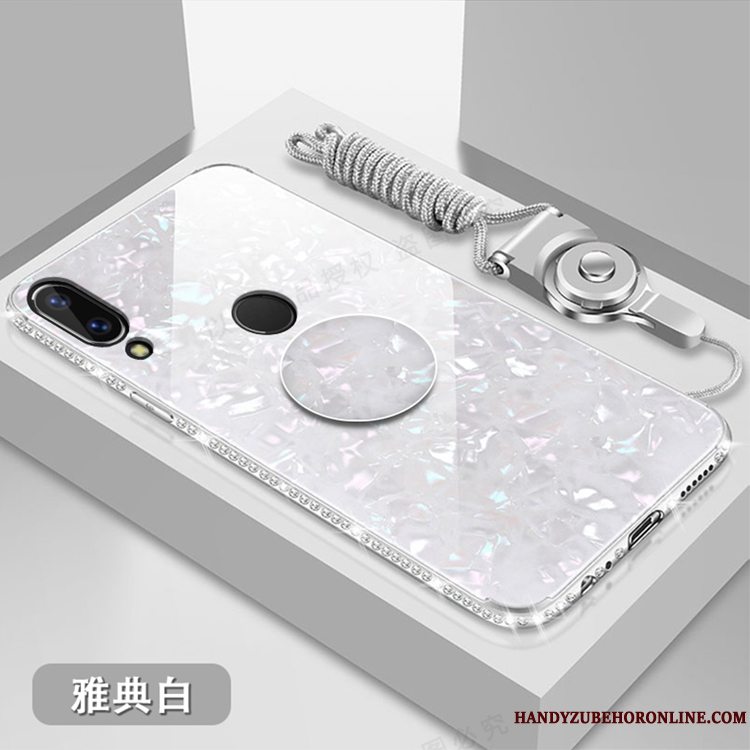 Etui Huawei P20 Lite Blød Anti-fald Lyserød, Cover Huawei P20 Lite Strass Telefon