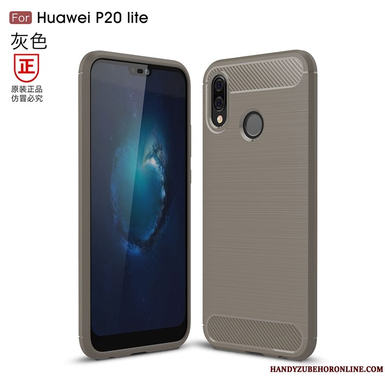 Etui Huawei P20 Lite Blød Fiber Trend, Cover Huawei P20 Lite Silikone Telefonmønster