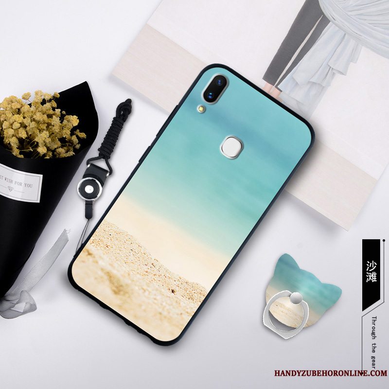 Etui Huawei P20 Lite Blød Hængende Ornamenter Grøn, Cover Huawei P20 Lite Ungdom Telefon