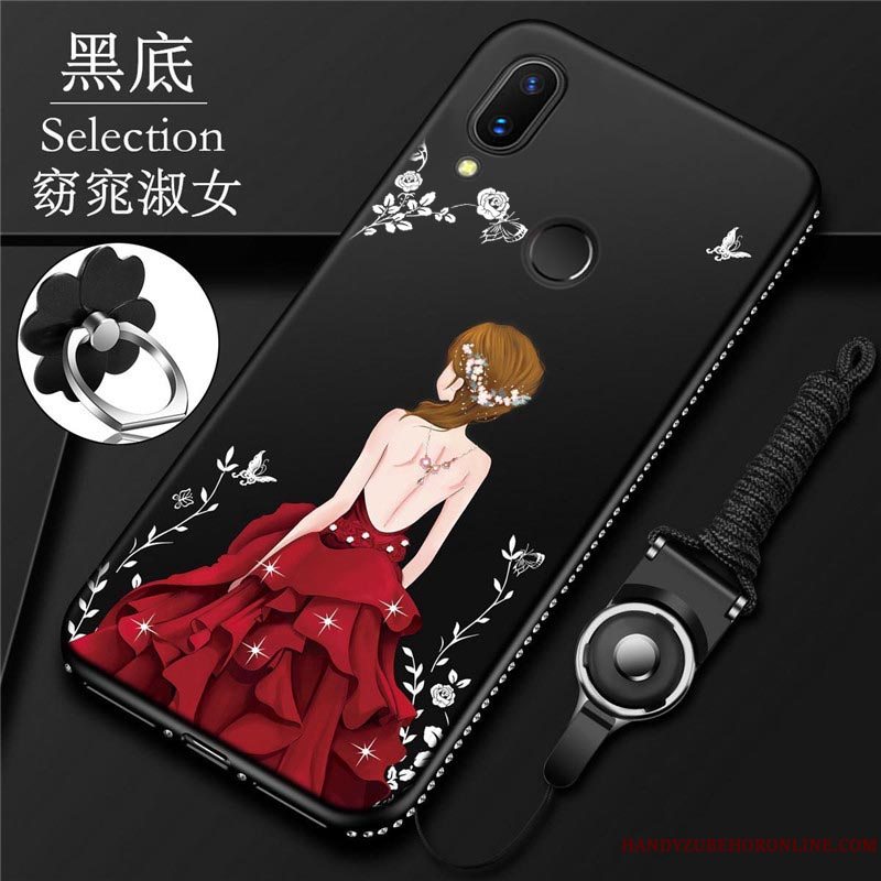 Etui Huawei P20 Lite Blød Trend Grøn, Cover Huawei P20 Lite Strass Telefon