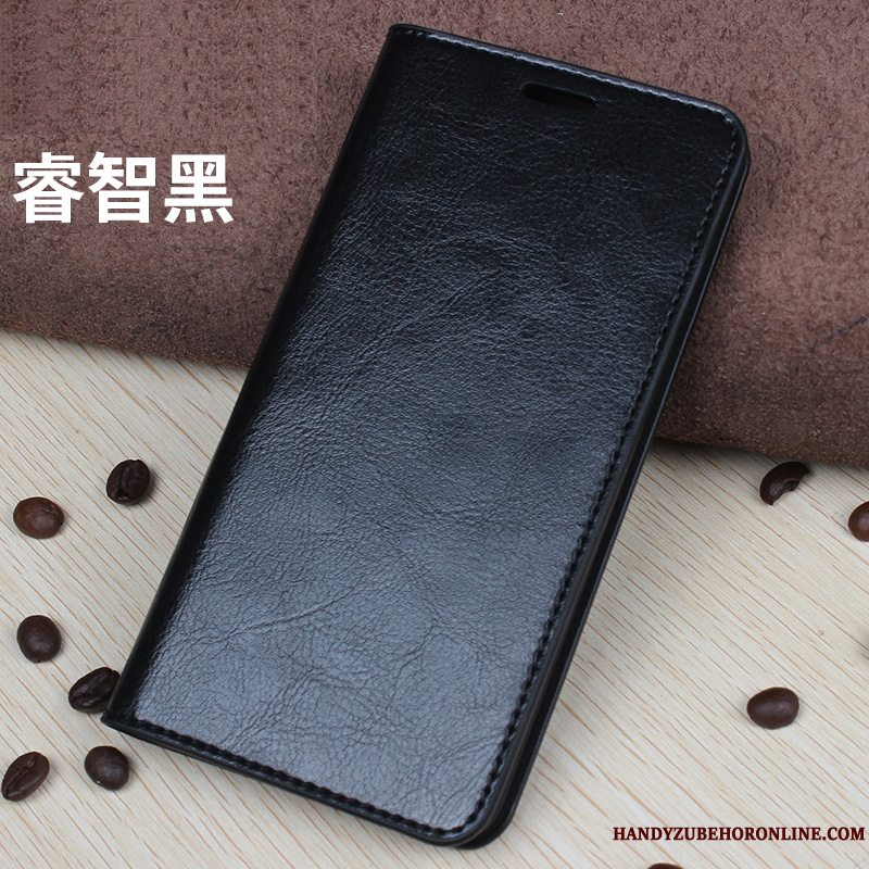 Etui Huawei P20 Lite Folio Kort Ungdom, Cover Huawei P20 Lite Læder Rød Anti-fald