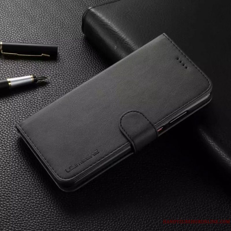 Etui Huawei P20 Lite Læder Anti-fald Gul, Cover Huawei P20 Lite Folio Telefon