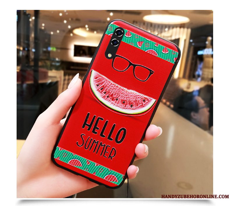 Etui Huawei P20 Lite Relief Af Personlighed Grøn, Cover Huawei P20 Lite Silikone Telefonungdom