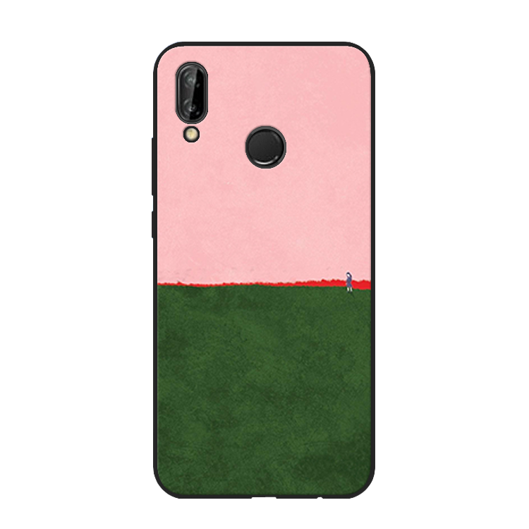 Etui Huawei P20 Lite Silikone Stjerneklar Telefon, Cover Huawei P20 Lite Kreativ Blå