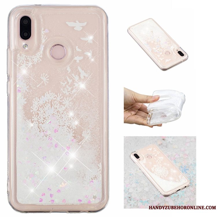 Etui Huawei P20 Lite Strass Quicksand Blå, Cover Huawei P20 Lite Stjerne Anti-fald