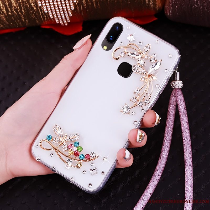 Etui Huawei P20 Lite Strass Telefonungdom, Cover Huawei P20 Lite Blød Lilla