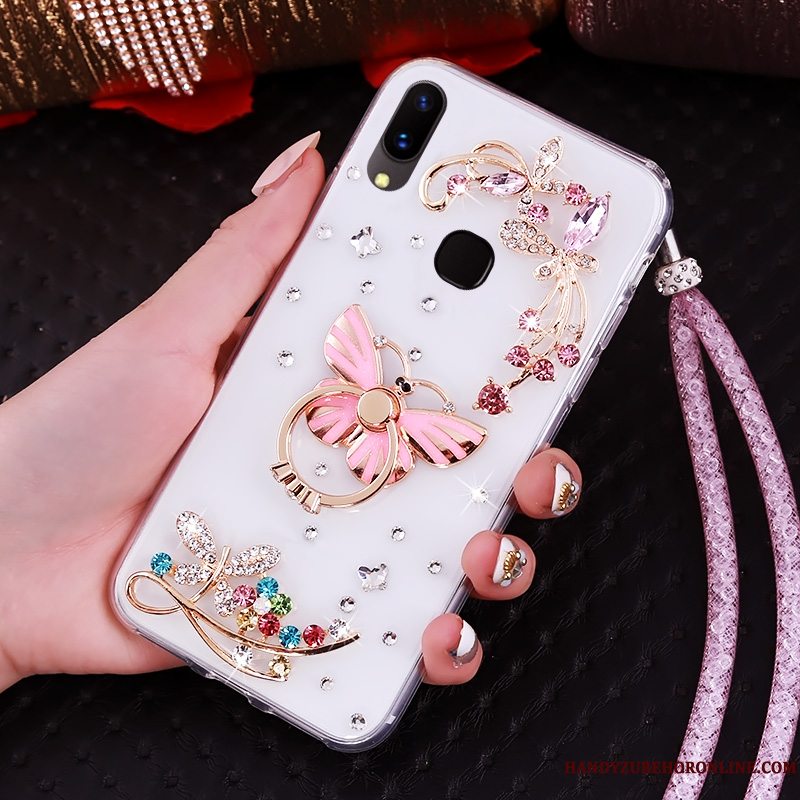 Etui Huawei P20 Lite Strass Telefonungdom, Cover Huawei P20 Lite Blød Lilla