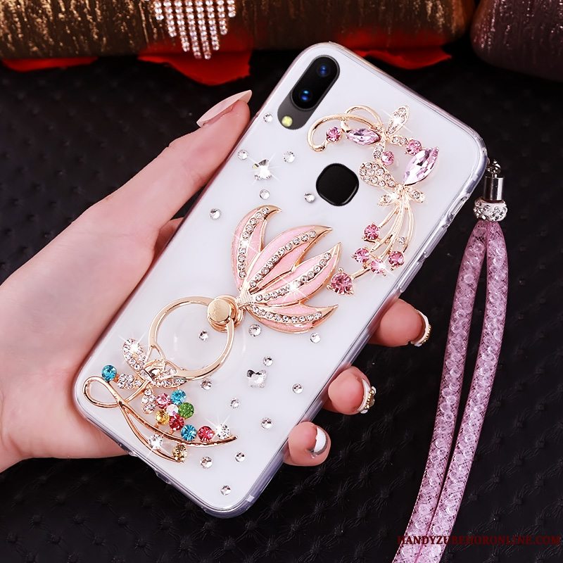 Etui Huawei P20 Lite Strass Telefonungdom, Cover Huawei P20 Lite Blød Lilla