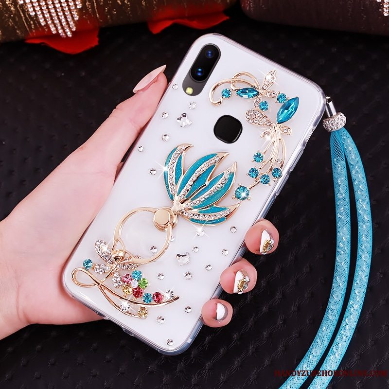 Etui Huawei P20 Lite Strass Telefonungdom, Cover Huawei P20 Lite Blød Lilla