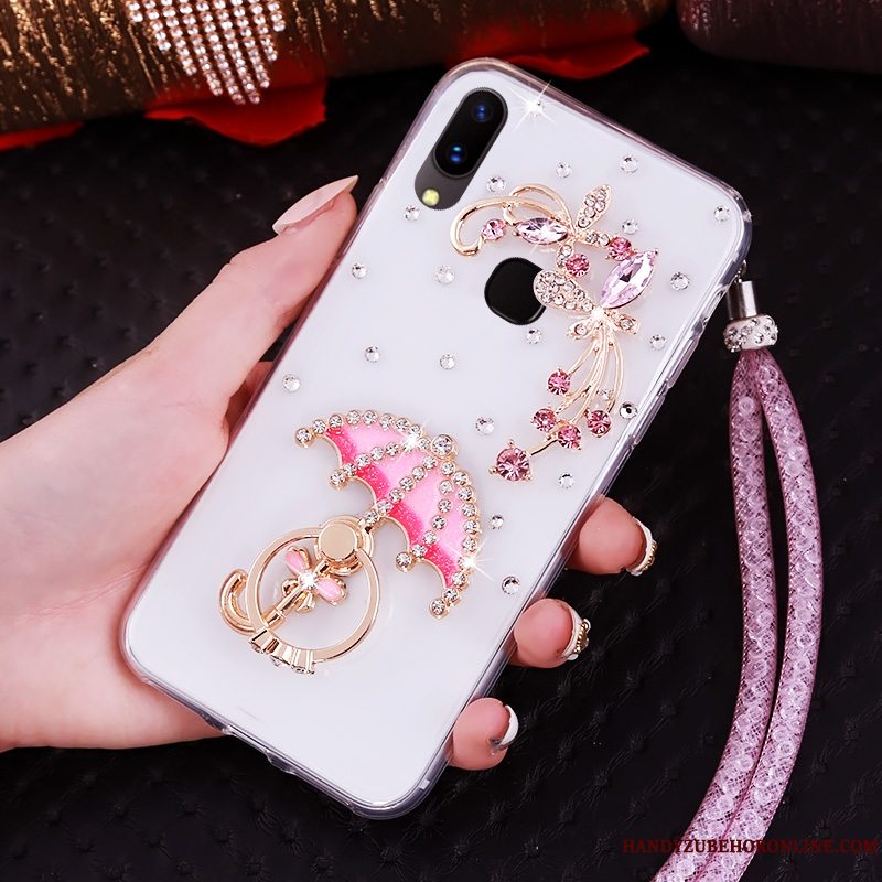 Etui Huawei P20 Lite Strass Telefonungdom, Cover Huawei P20 Lite Blød Lilla