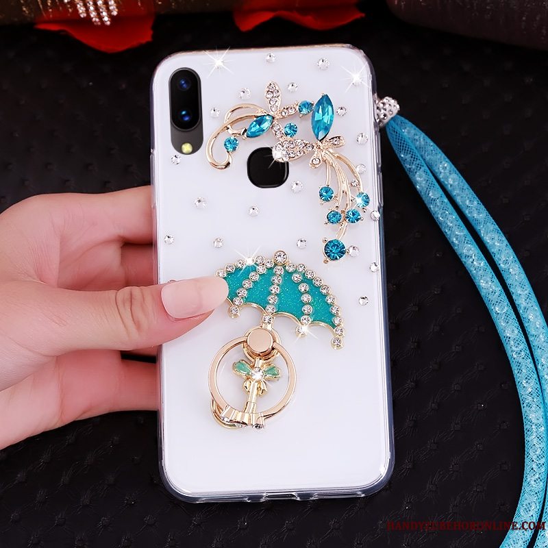 Etui Huawei P20 Lite Strass Telefonungdom, Cover Huawei P20 Lite Blød Lilla