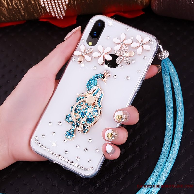 Etui Huawei P20 Lite Strass Telefonungdom, Cover Huawei P20 Lite Blød Lilla