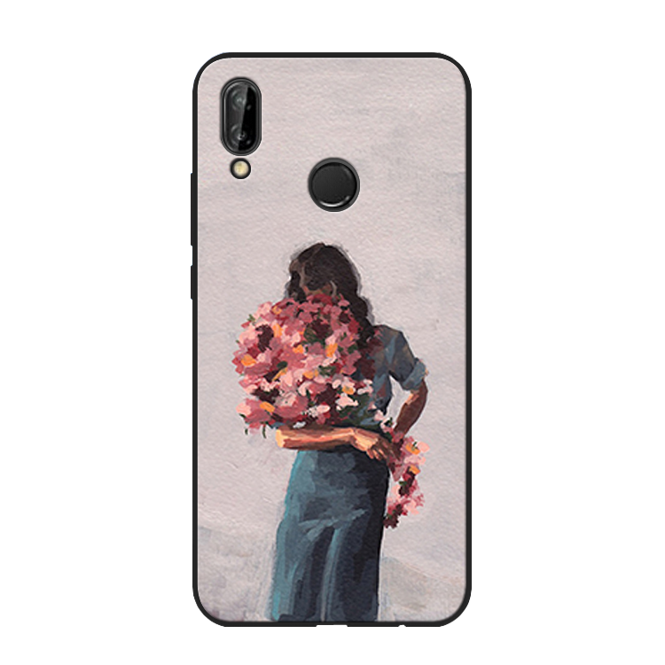 Etui Huawei P20 Lite Tasker Grøn Kunst, Cover Huawei P20 Lite Beskyttelse Telefonsort