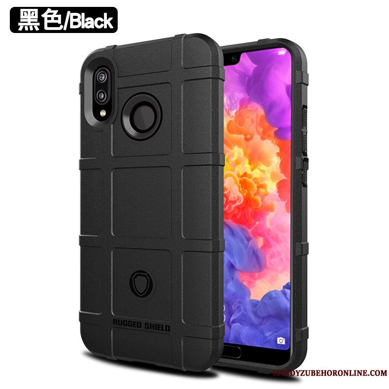 Etui Huawei P20 Lite Tasker Rød Anti-fald, Cover Huawei P20 Lite Blød Telefon