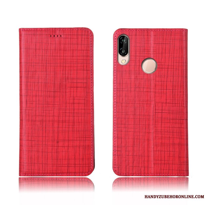 Etui Huawei P20 Lite Tasker Rød Ny, Cover Huawei P20 Lite Silikone Telefonanti-fald