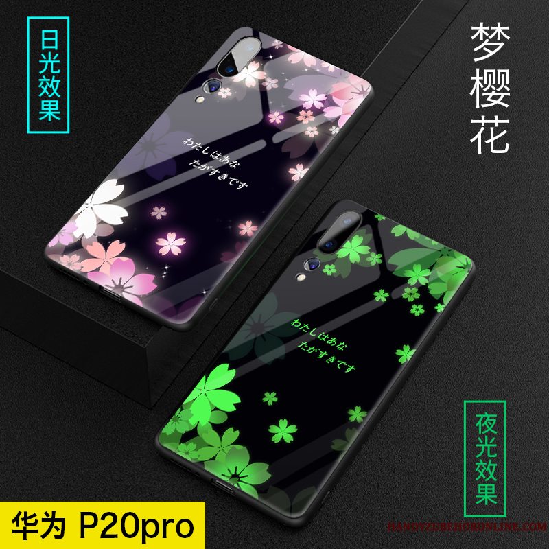 Etui Huawei P20 Pro Beskyttelse Elskeren Spejl, Cover Huawei P20 Pro Tasker Frisk Sort