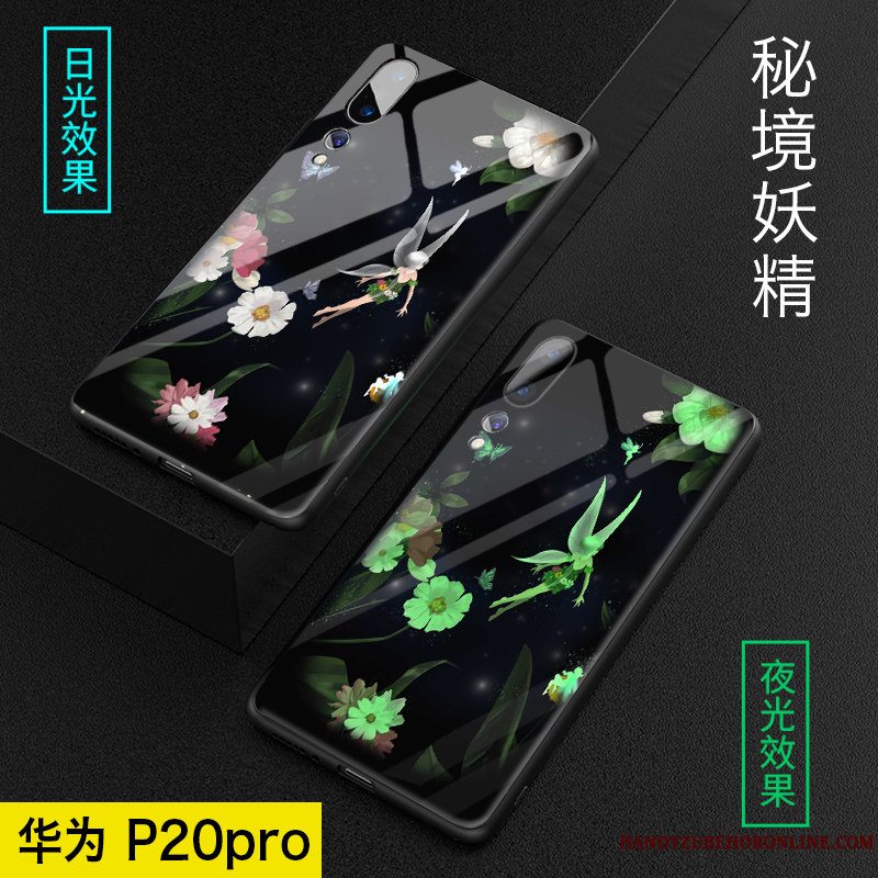 Etui Huawei P20 Pro Beskyttelse Elskeren Spejl, Cover Huawei P20 Pro Tasker Frisk Sort