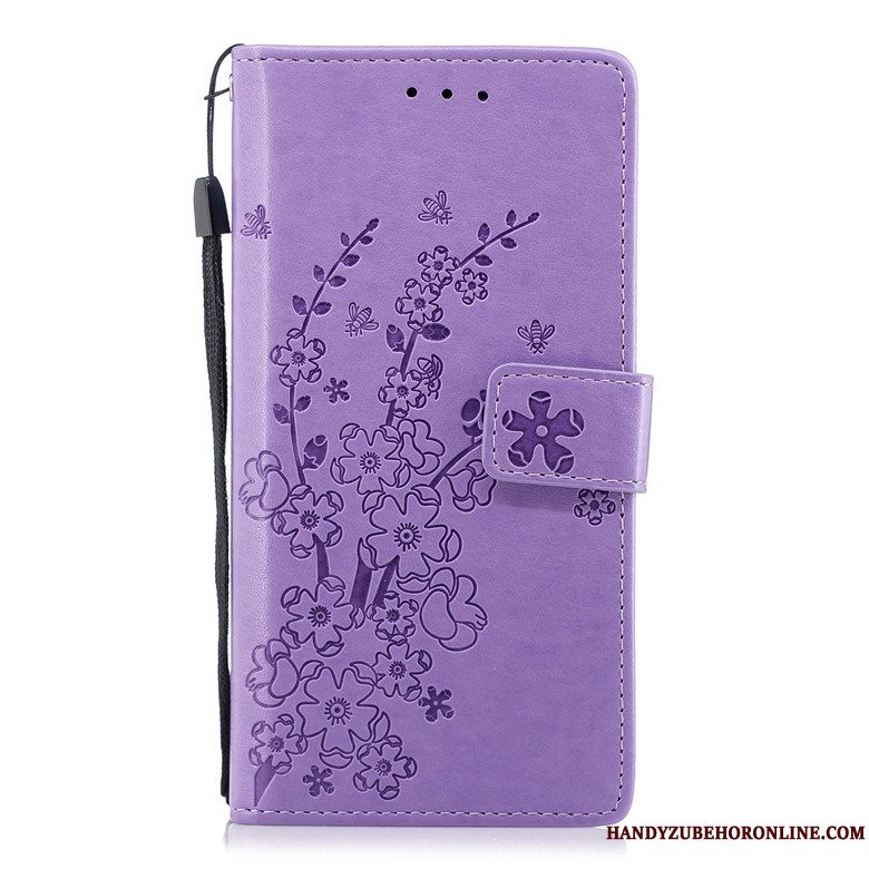 Etui Huawei P20 Pro Folio Lilla Telefon, Cover Huawei P20 Pro Læder Ungdom Anti-fald