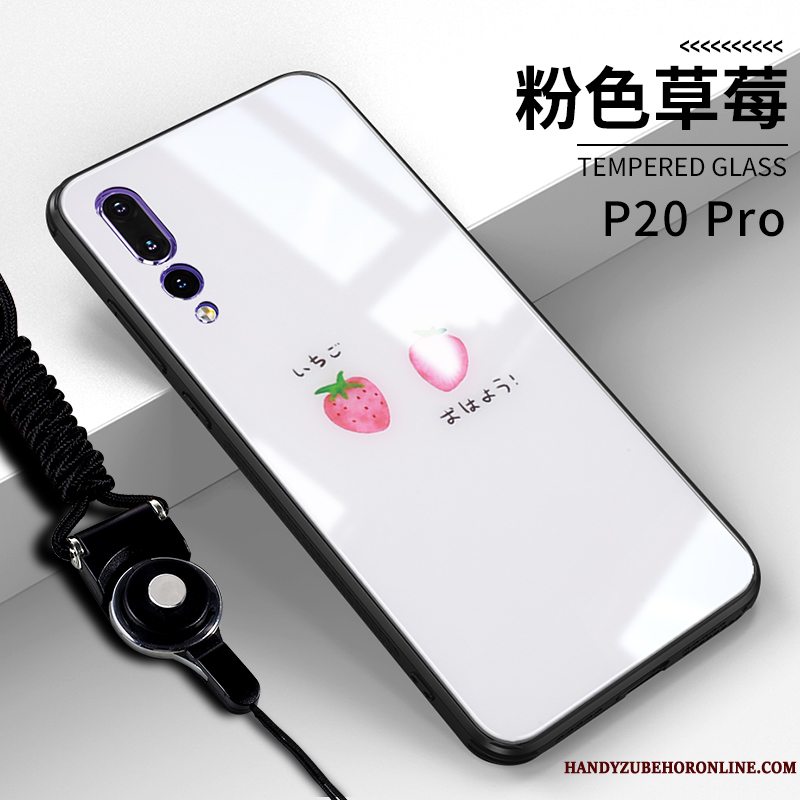 Etui Huawei P20 Pro Kreativ Smuk Anti-fald, Cover Huawei P20 Pro Tasker Ny Lyserød