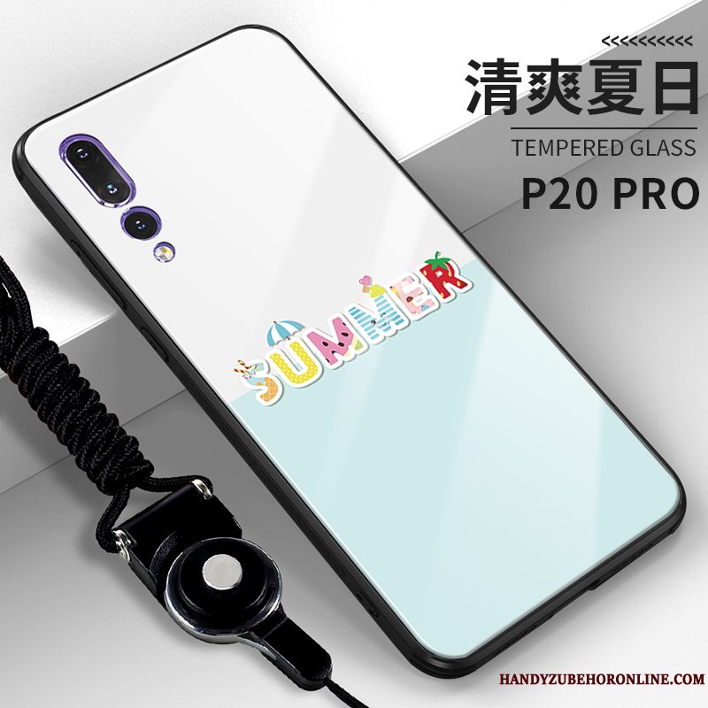Etui Huawei P20 Pro Kreativ Smuk Anti-fald, Cover Huawei P20 Pro Tasker Ny Lyserød