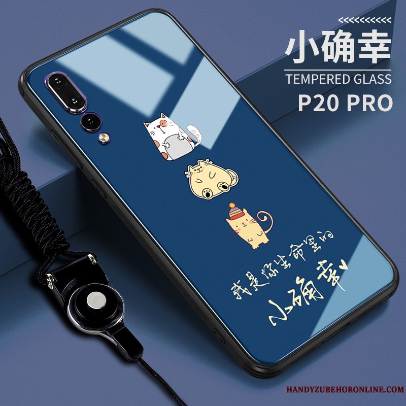 Etui Huawei P20 Pro Kreativ Smuk Anti-fald, Cover Huawei P20 Pro Tasker Ny Lyserød