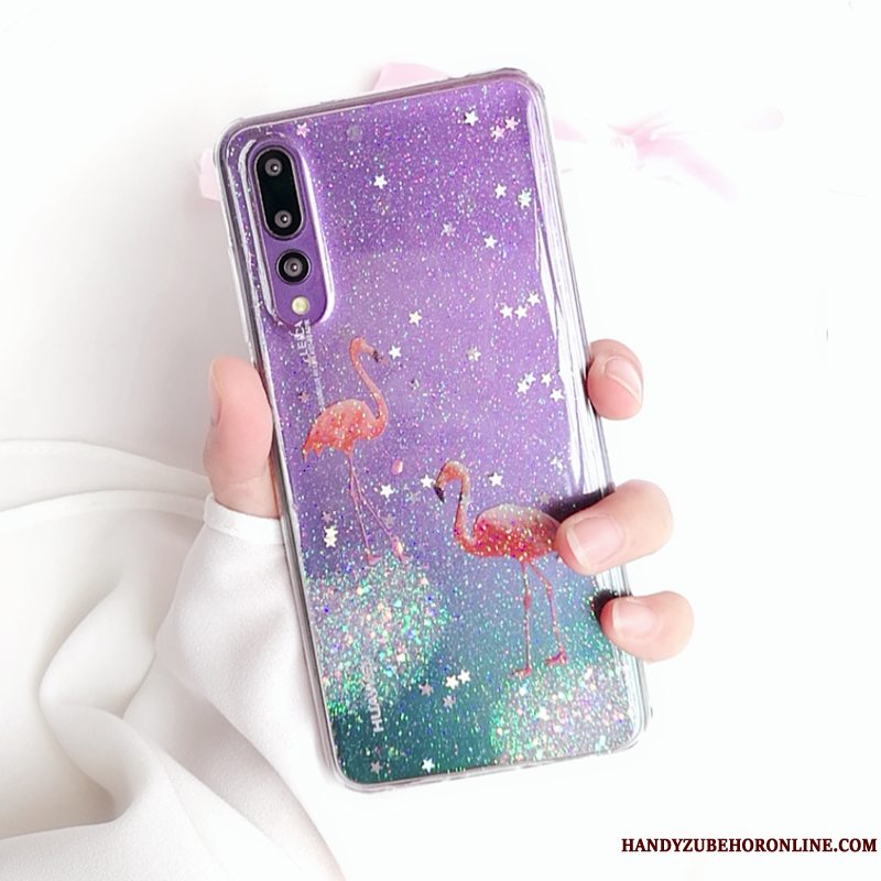 Etui Huawei P20 Pro Silikone Gennemsigtig Af Personlighed, Cover Huawei P20 Pro Beskyttelse Telefonpulver