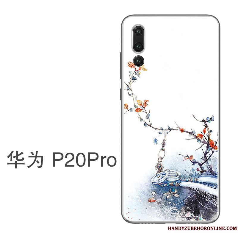 Etui Huawei P20 Pro Silikone Telefontynd, Cover Huawei P20 Pro Beskyttelse Kunst Vind