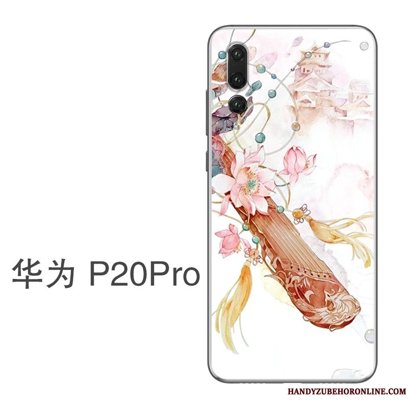Etui Huawei P20 Pro Silikone Telefontynd, Cover Huawei P20 Pro Beskyttelse Kunst Vind