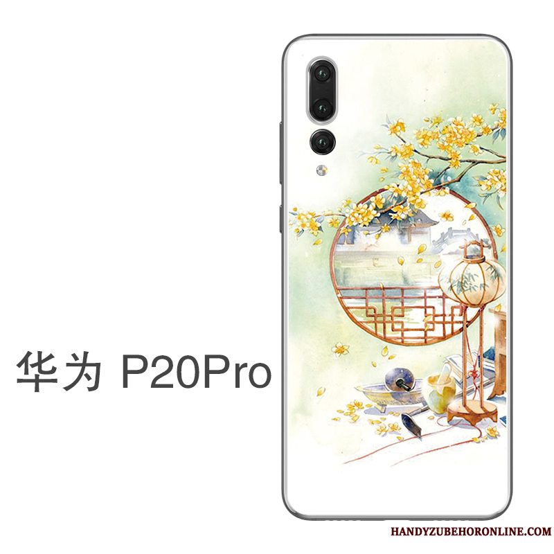 Etui Huawei P20 Pro Silikone Telefontynd, Cover Huawei P20 Pro Beskyttelse Kunst Vind