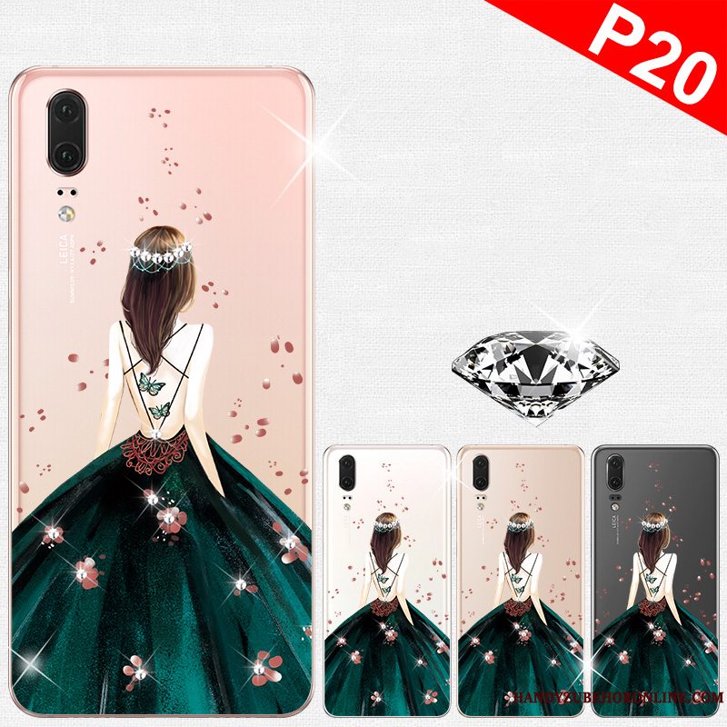 Etui Huawei P20 Silikone Af Personlighed Super, Cover Huawei P20 Tasker Telefontynd