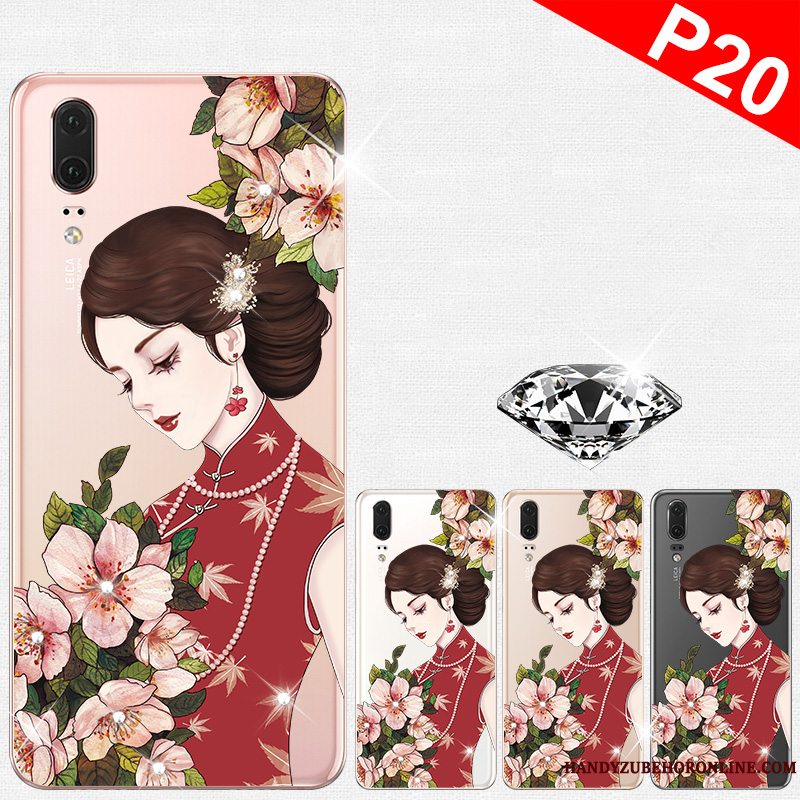 Etui Huawei P20 Silikone Af Personlighed Super, Cover Huawei P20 Tasker Telefontynd