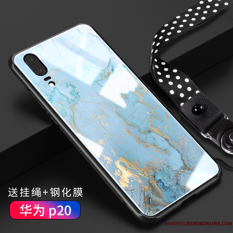 Etui Huawei P20 Silikone Elskeren Glas, Cover Huawei P20 Tasker Lyse Af Personlighed