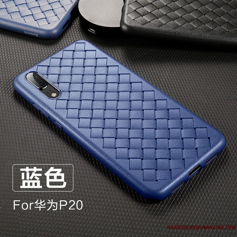 Etui Huawei P20 Silikone Elskeren Strikkede, Cover Huawei P20 Beskyttelse Af Personlighed Telefon