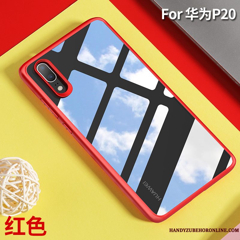 Etui Huawei P20 Tasker Ny Telefon, Cover Huawei P20 Silikone Gennemsigtig Hård