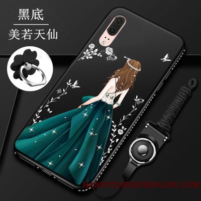 Etui Huawei P20 Tasker Telefonrød, Cover Huawei P20 Silikone Glas