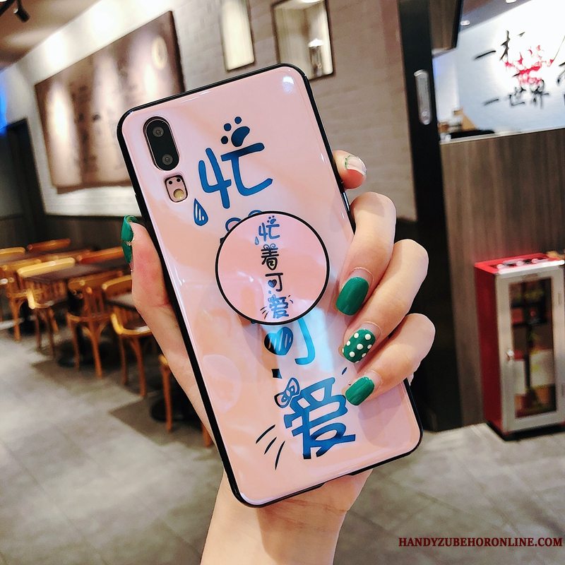 Etui Huawei P20 Tasker Trend Smuk, Cover Huawei P20 Silikone Lyserød Telefon