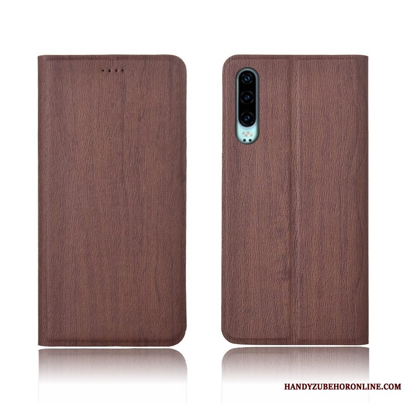 Etui Huawei P30 Beskyttelse Anti-fald Rød, Cover Huawei P30 Folio Ny Mønster