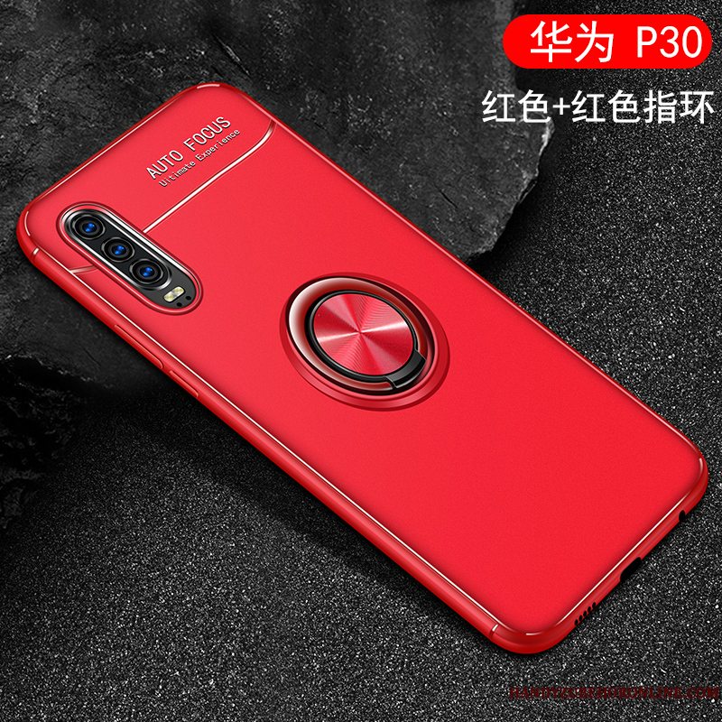 Etui Huawei P30 Beskyttelse Net Red Nubuck, Cover Huawei P30 Tasker Kinesisk Stil Anti-fald
