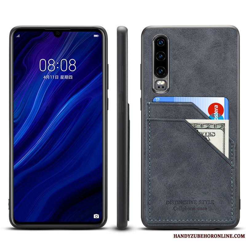 Etui Huawei P30 Beskyttelse Ny Anti-fald, Cover Huawei P30 Tasker Telefonkort