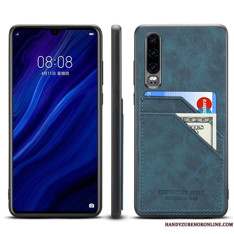 Etui Huawei P30 Beskyttelse Ny Anti-fald, Cover Huawei P30 Tasker Telefonkort