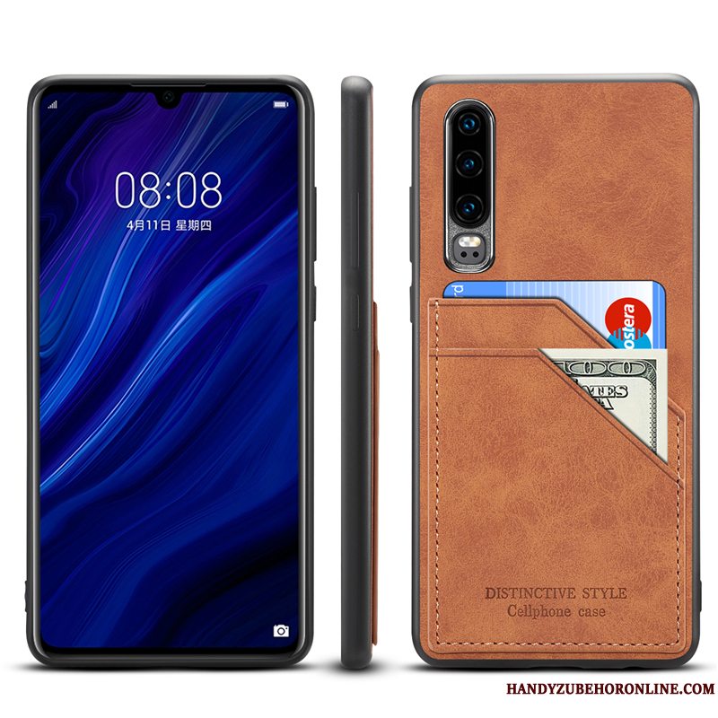 Etui Huawei P30 Beskyttelse Ny Anti-fald, Cover Huawei P30 Tasker Telefonkort