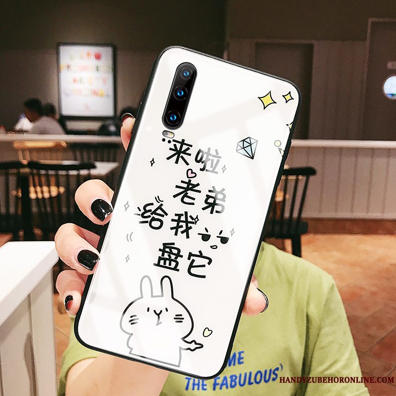 Etui Huawei P30 Blød Telefonglas, Cover Huawei P30 Beskyttelse Spejl Anti-fald