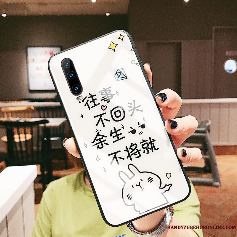 Etui Huawei P30 Blød Telefonglas, Cover Huawei P30 Beskyttelse Spejl Anti-fald