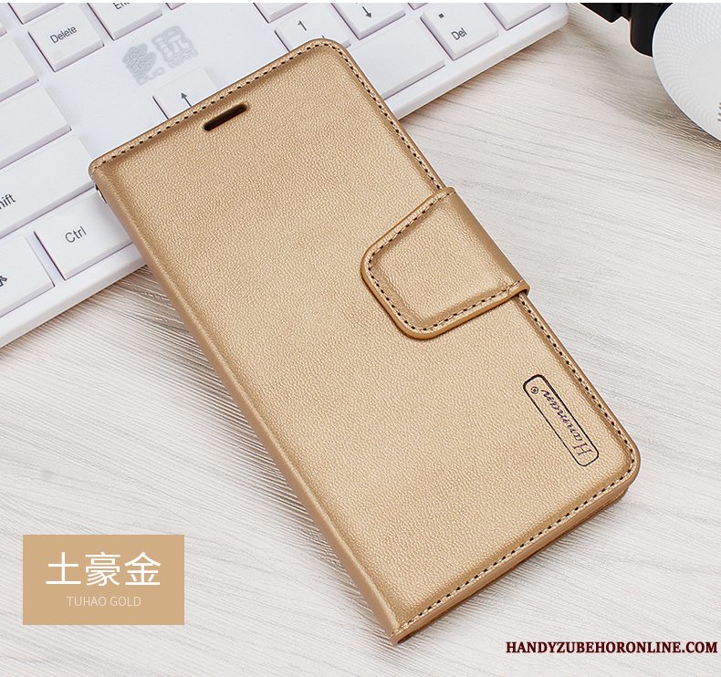 Etui Huawei P30 Folio Telefonmønster, Cover Huawei P30 Tasker Kort Guld