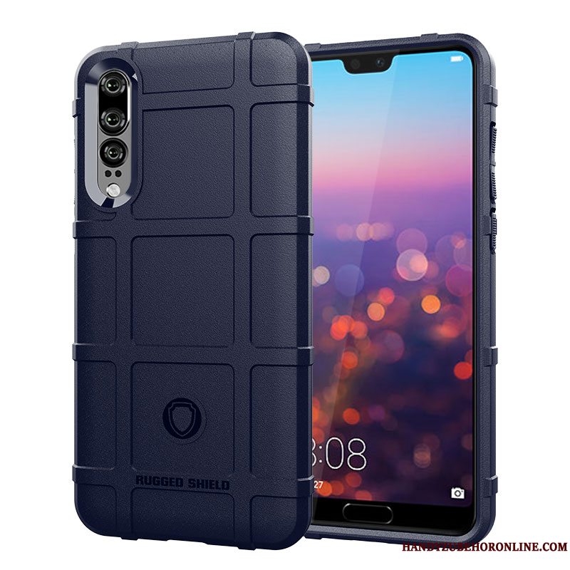 Etui Huawei P30 Kreativ Anti-fald Taktik, Cover Huawei P30 Tasker Trendy Grøn