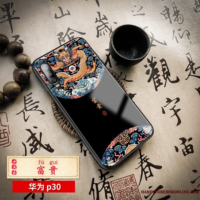 Etui Huawei P30 Kreativ Elskeren Anti-fald, Cover Huawei P30 Silikone Trend High End