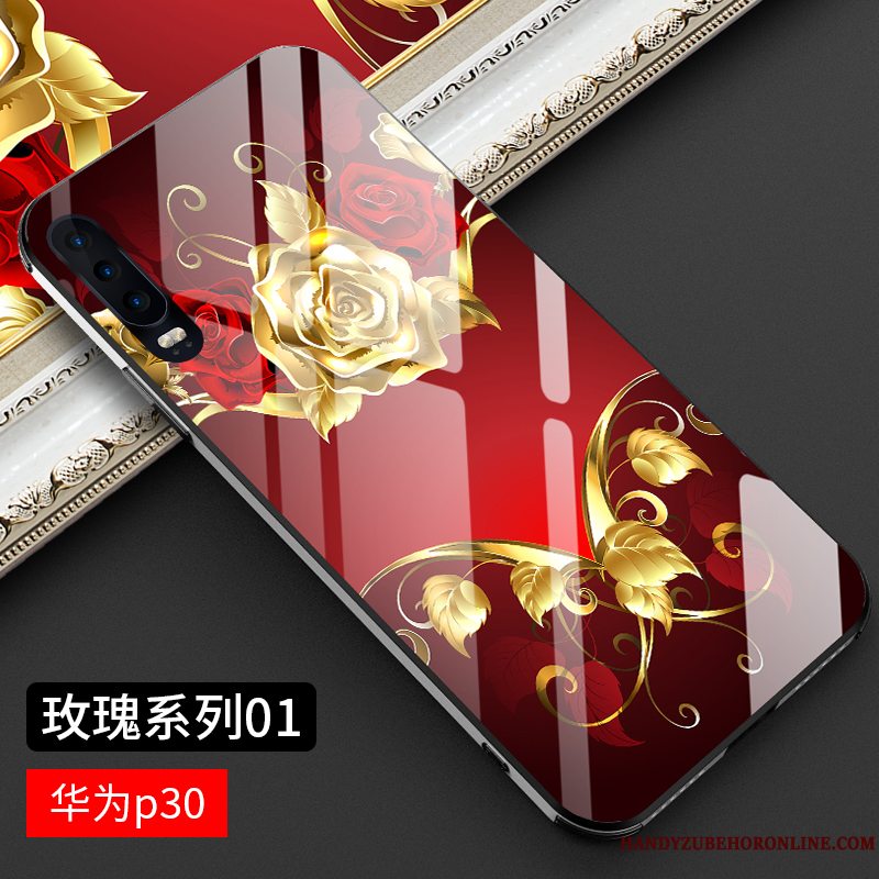 Etui Huawei P30 Kreativ High End Telefon, Cover Huawei P30 Tasker Anti-fald Ny