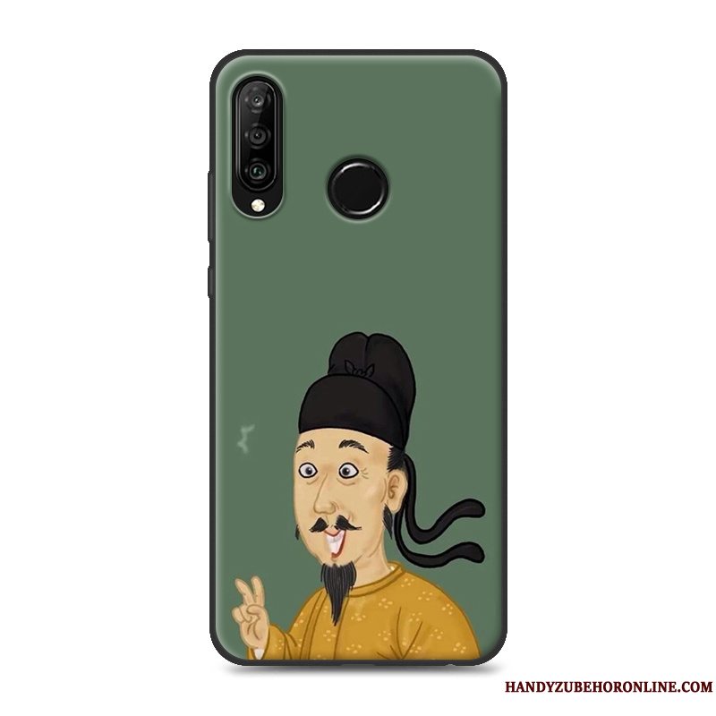 Etui Huawei P30 Lite Blød Anti-fald Elskeren, Cover Huawei P30 Lite Tasker Telefongrå